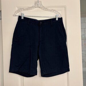 Nautica Men's Navy Blue Khaki Chino Shorts Size 30W